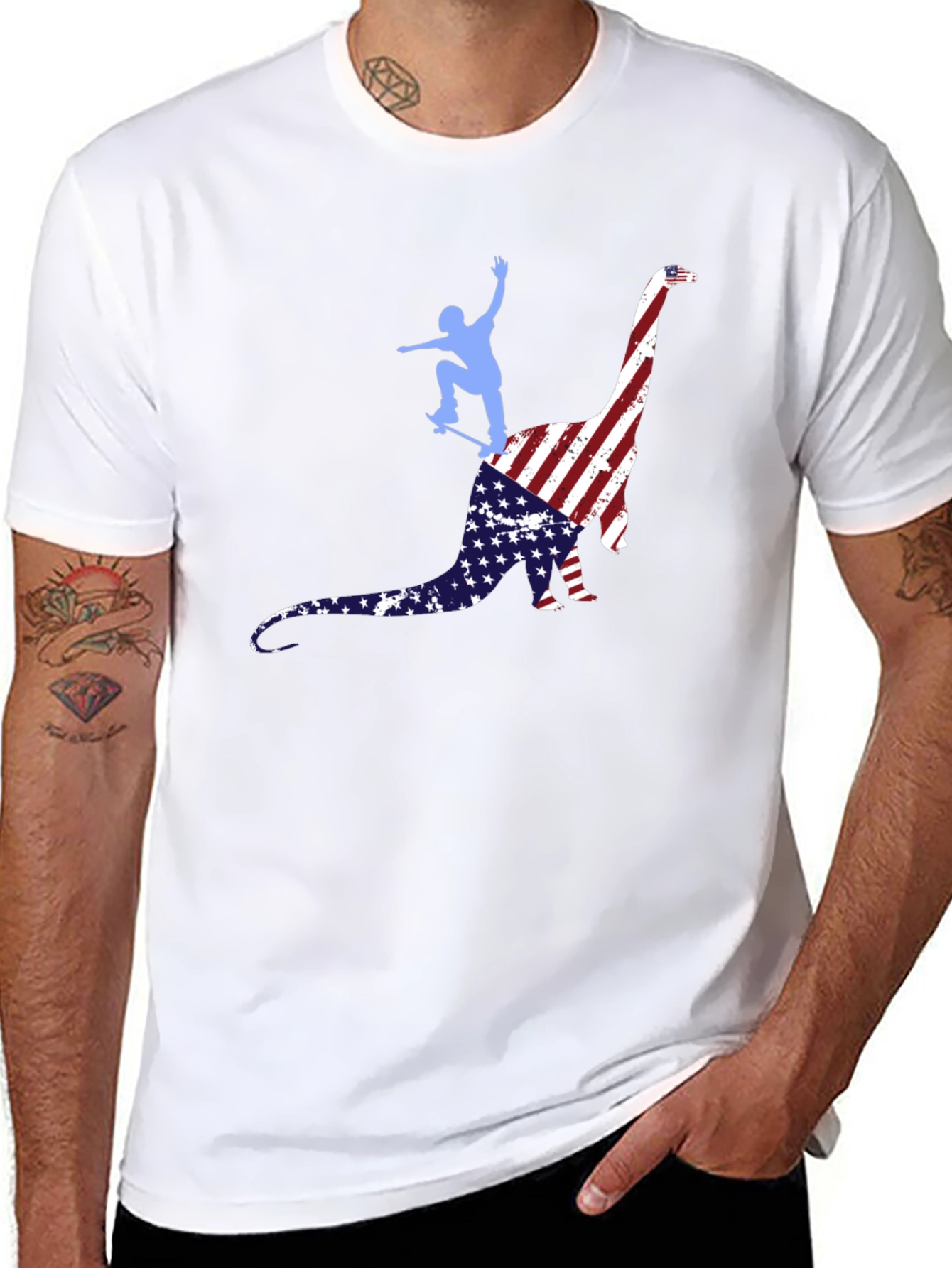 American Dino Skater T-Shirt