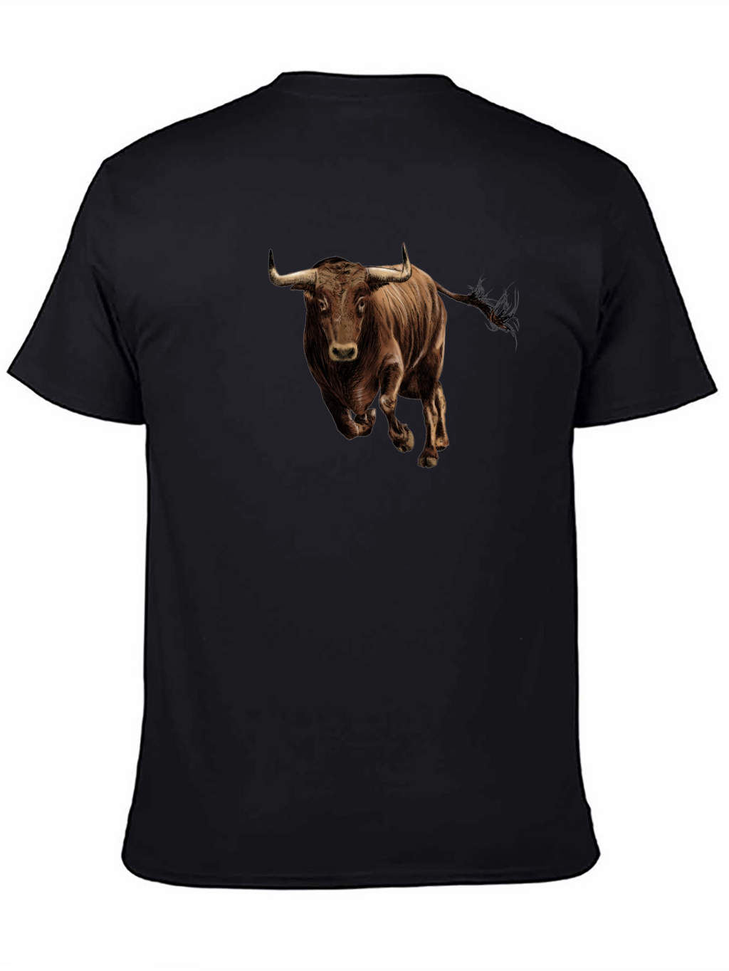 Bold Bull Graphic T-Shirt - Black