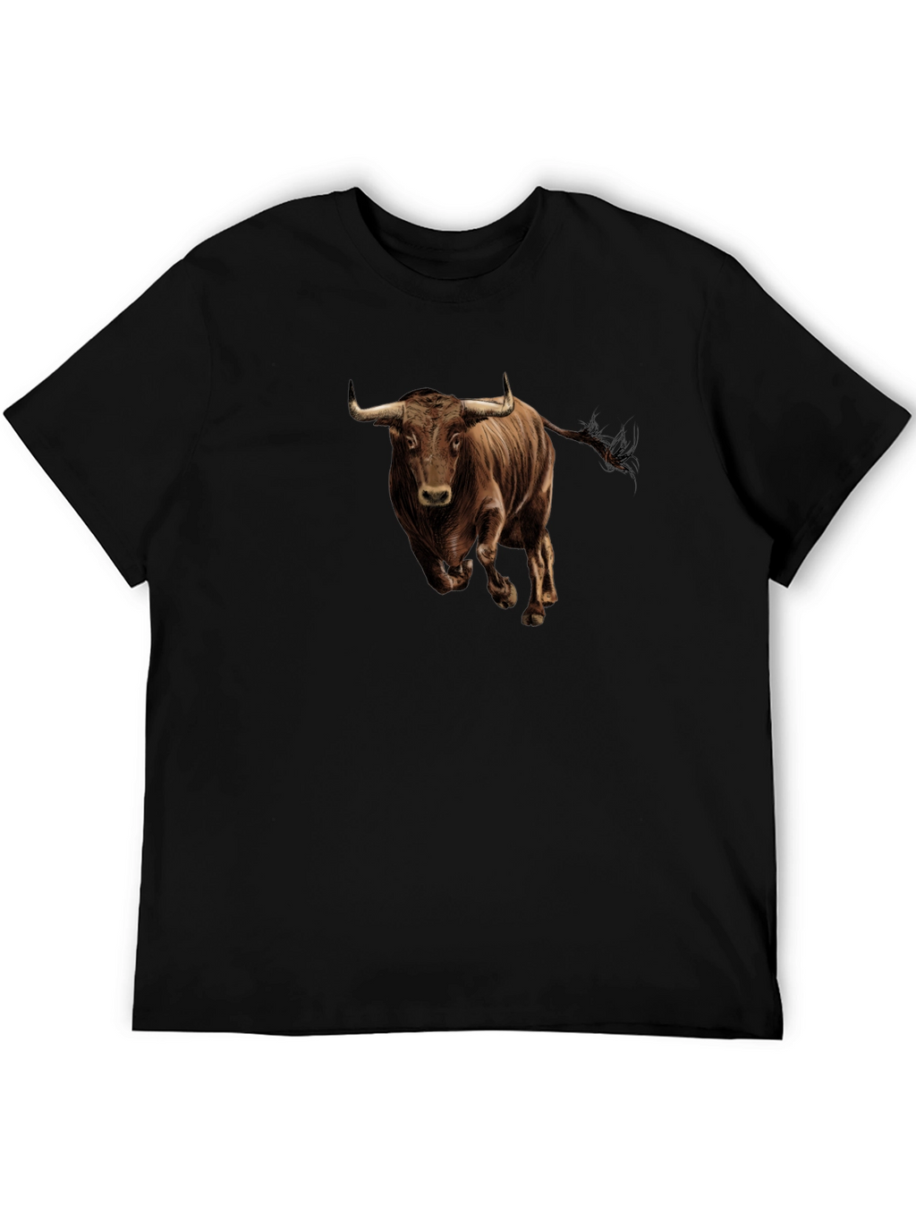 Bold Bull Graphic T-Shirt - Black
