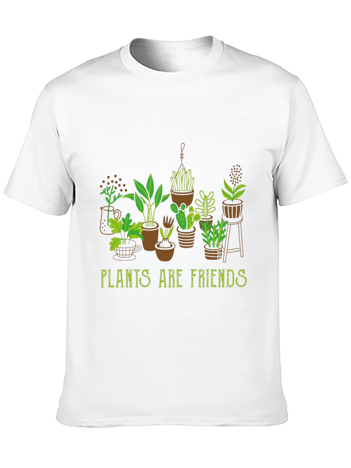 Plants are Friends Graphic Tee - Black