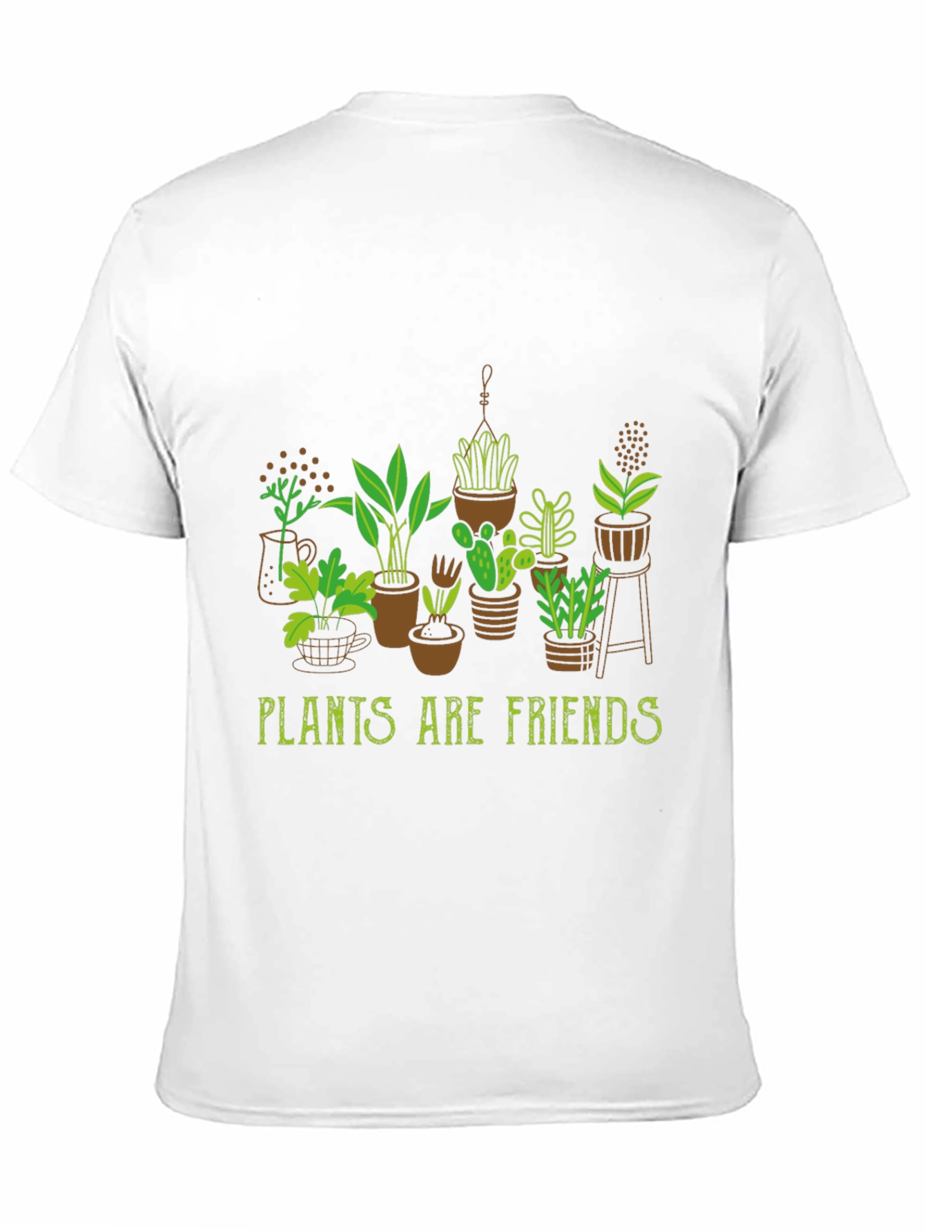 Plants are Friends Graphic Tee - Black