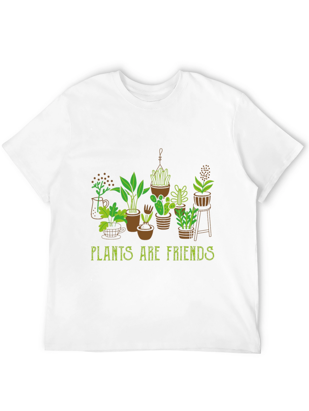 Plants are Friends Graphic Tee - Black
