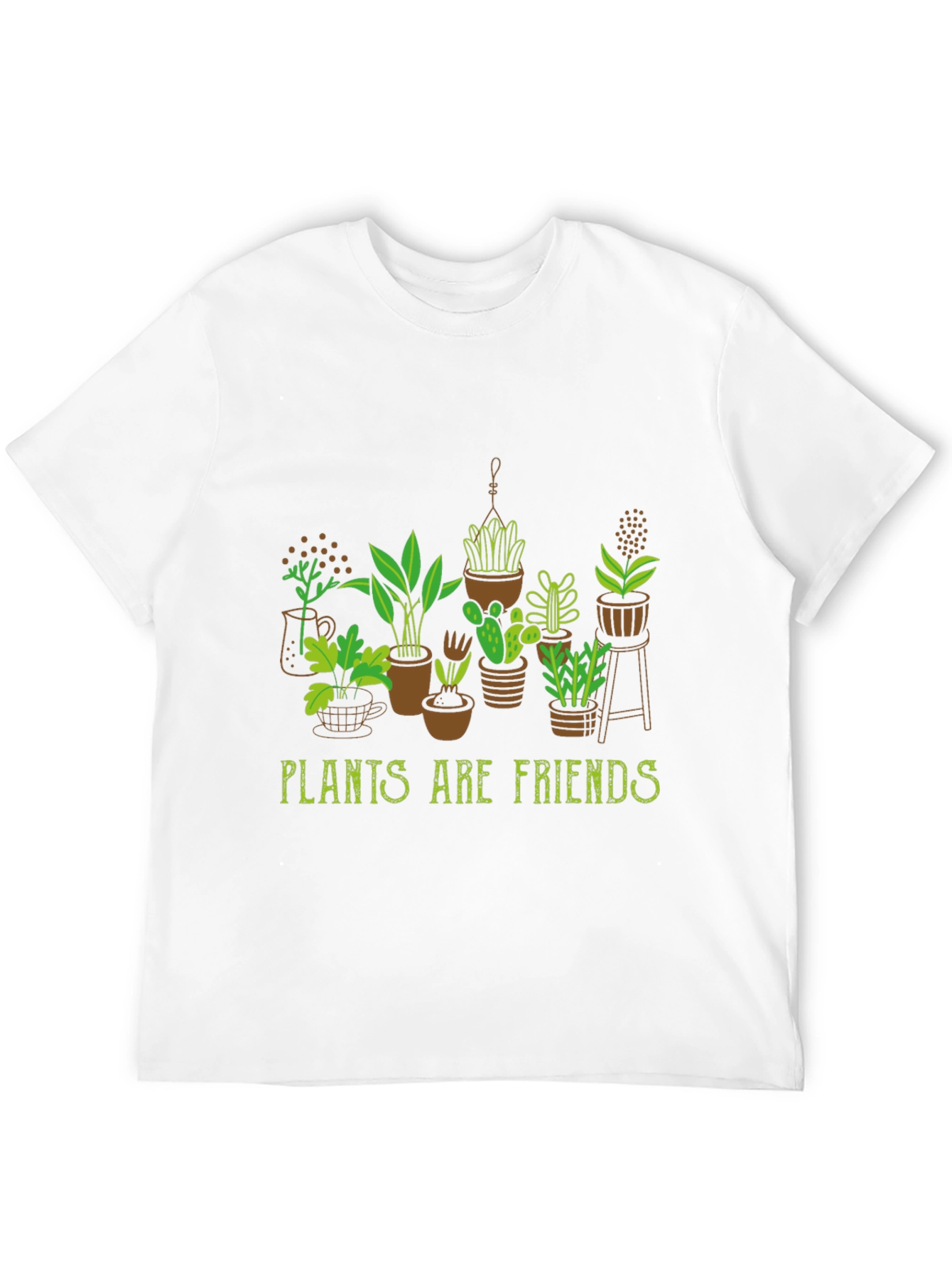 Plants are Friends Graphic Tee - Black
