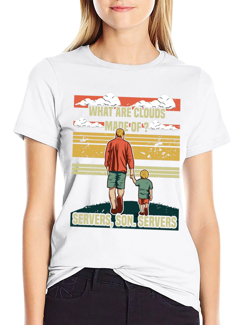 What Are Clouds Made Of T-Shirt - Servers Son