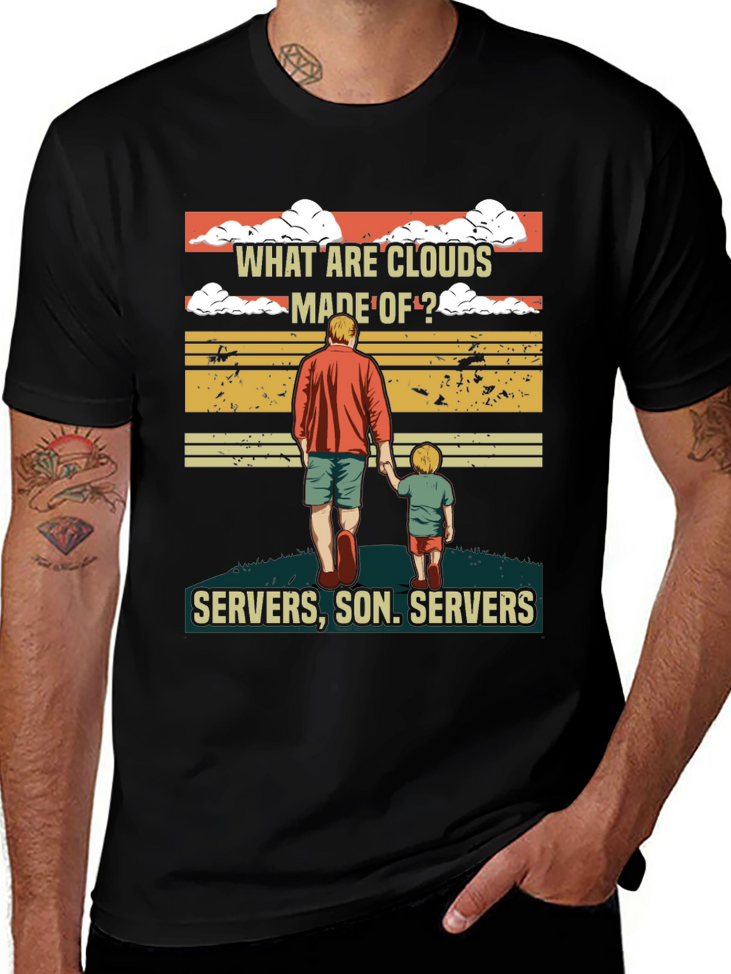 What Are Clouds Made Of T-Shirt - Servers Son