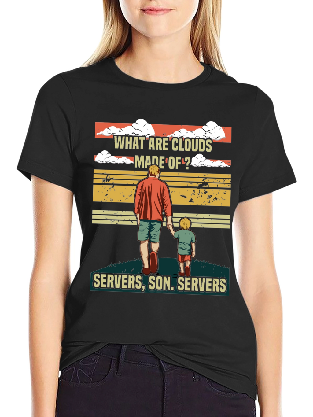 What Are Clouds Made Of T-Shirt - Servers Son