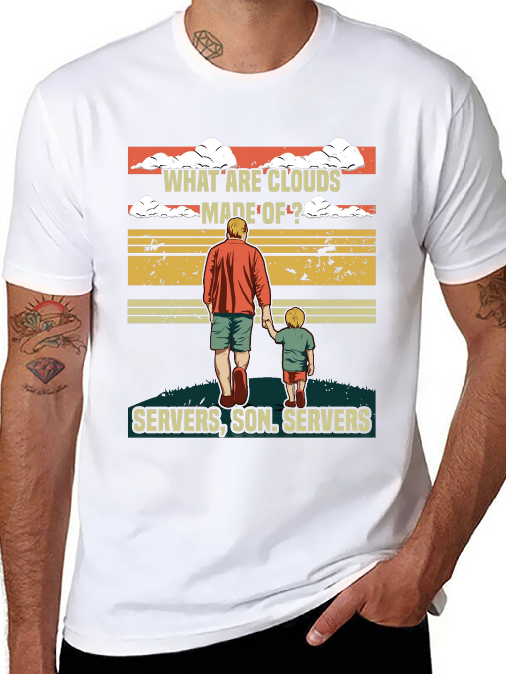 What Are Clouds Made Of T-Shirt - Servers Son