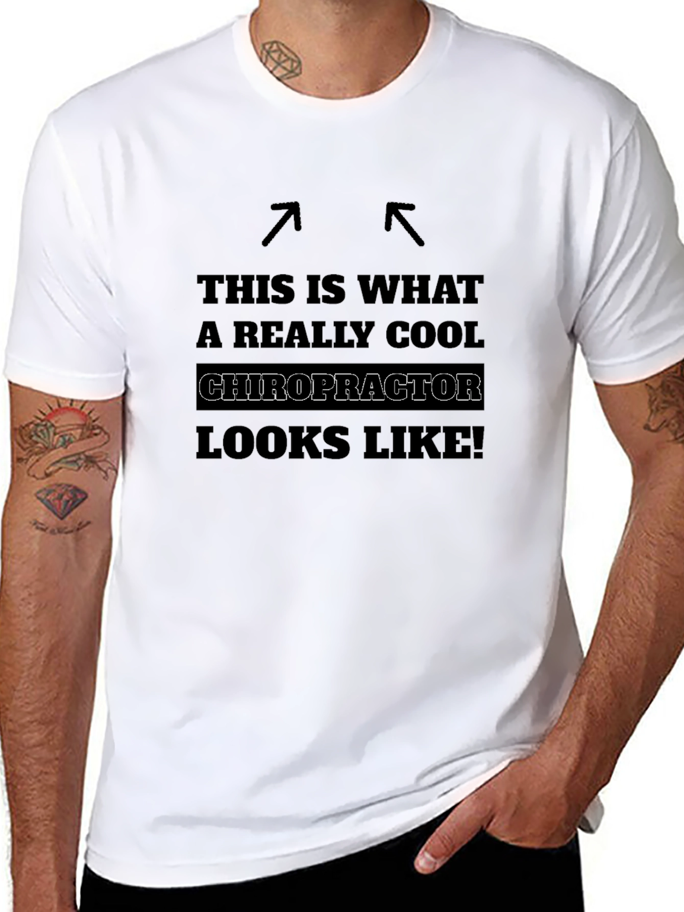 Cool Chiropractor T-Shirt - Black