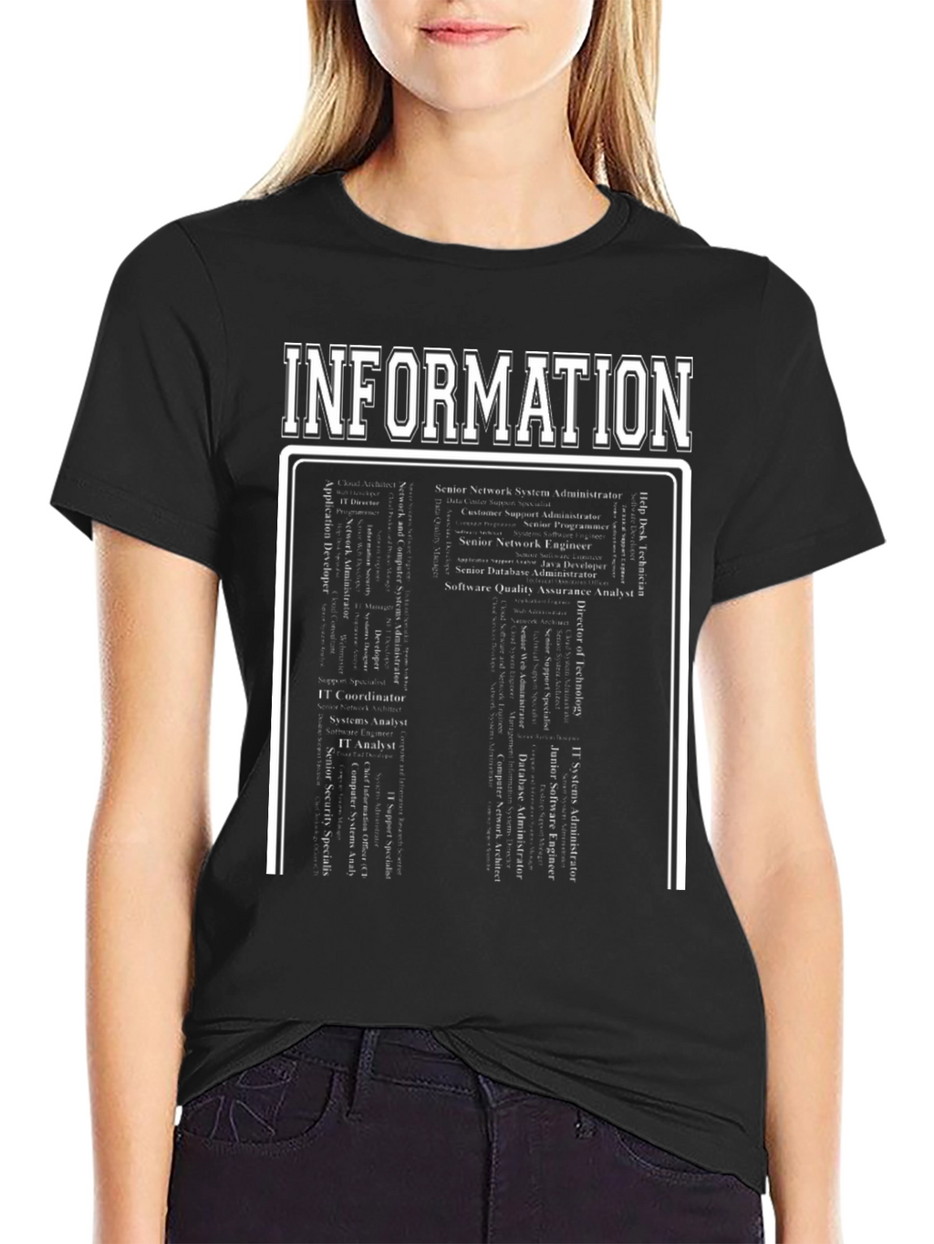 Information Technology Career List Graphic T-Shirt