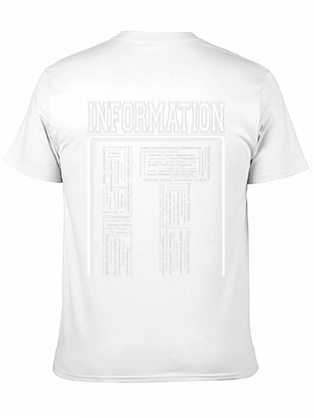 Information Technology Career List Graphic T-Shirt