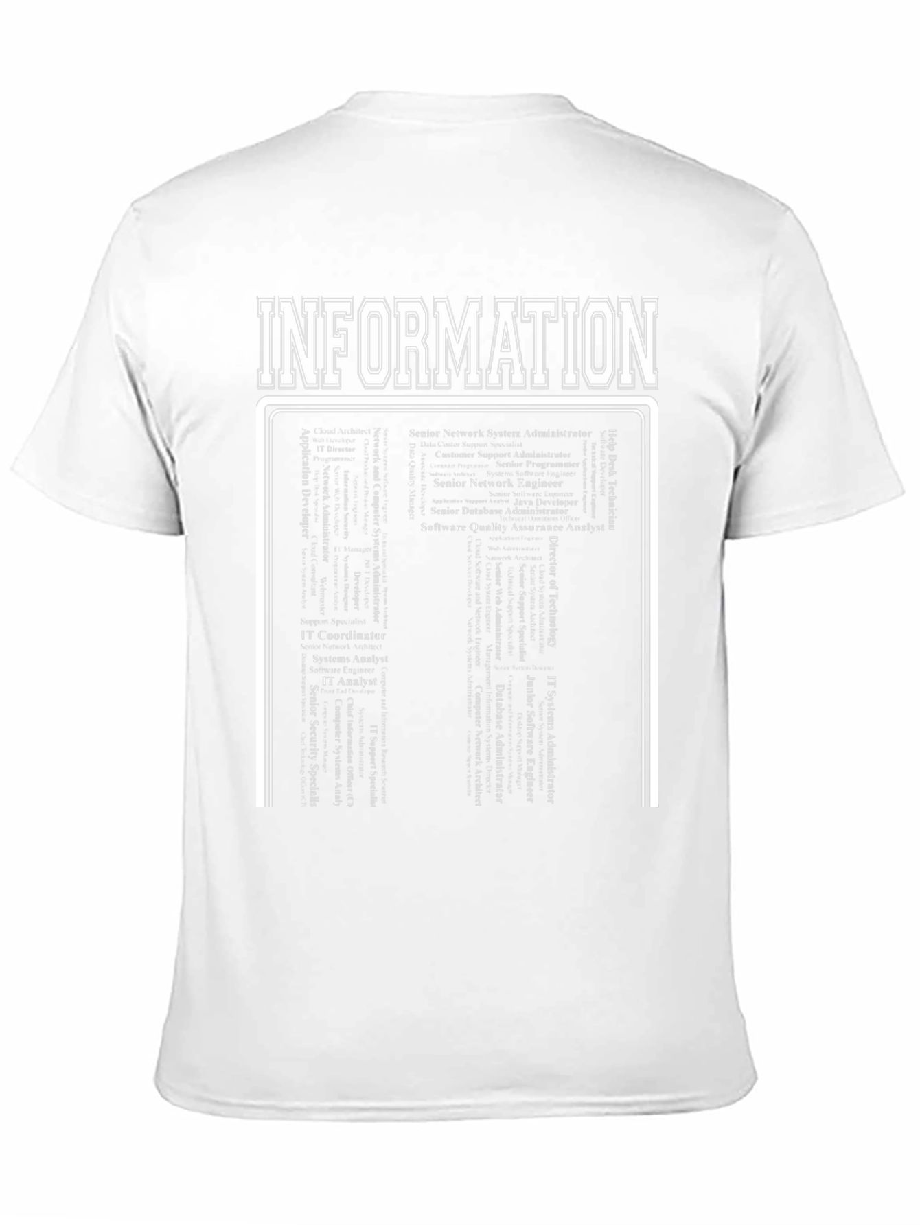 Information Technology Career List Graphic T-Shirt