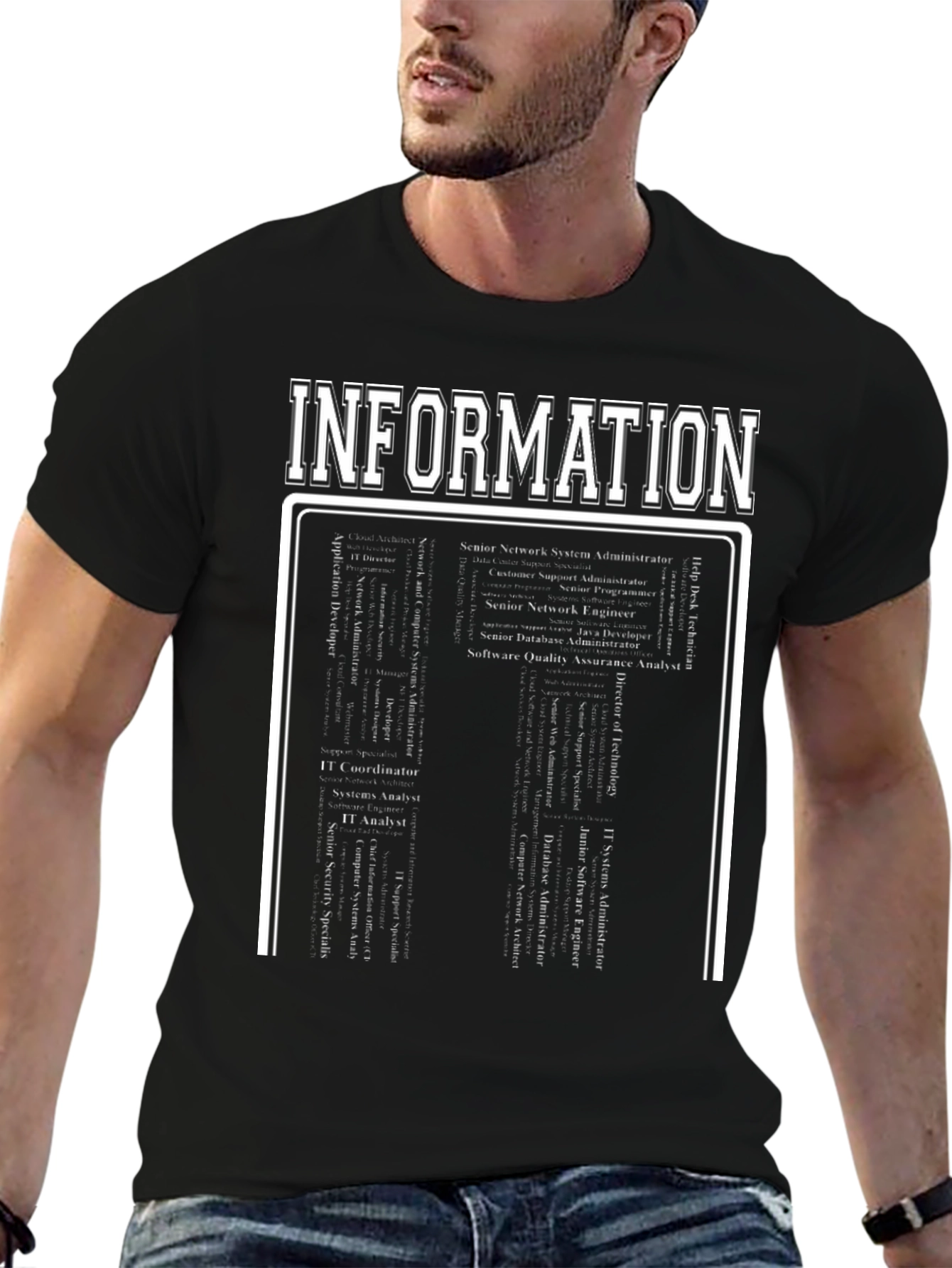 Information Technology Career List Graphic T-Shirt