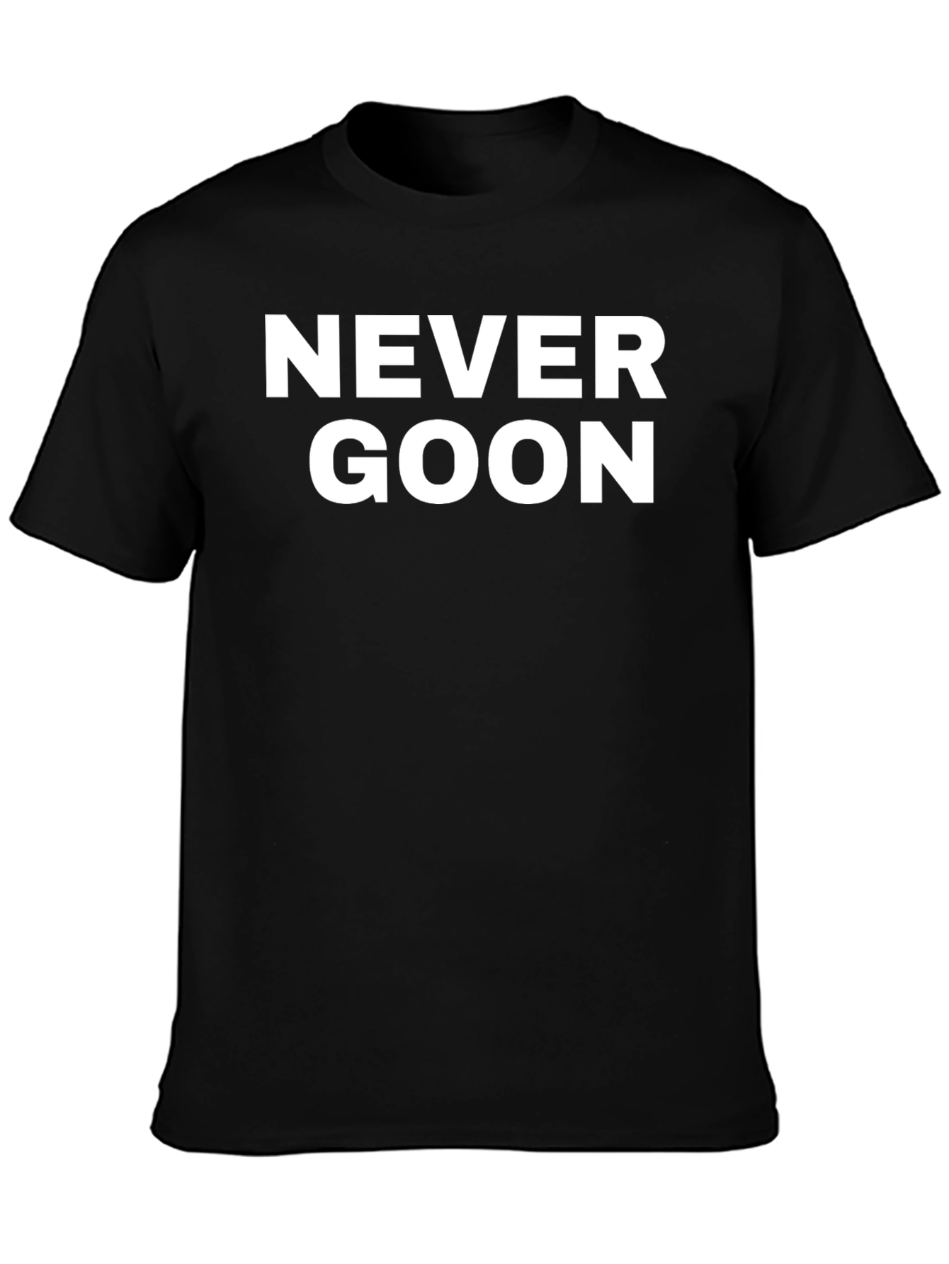 Never Goon Graphic Tee - Mens Black T-Shirt