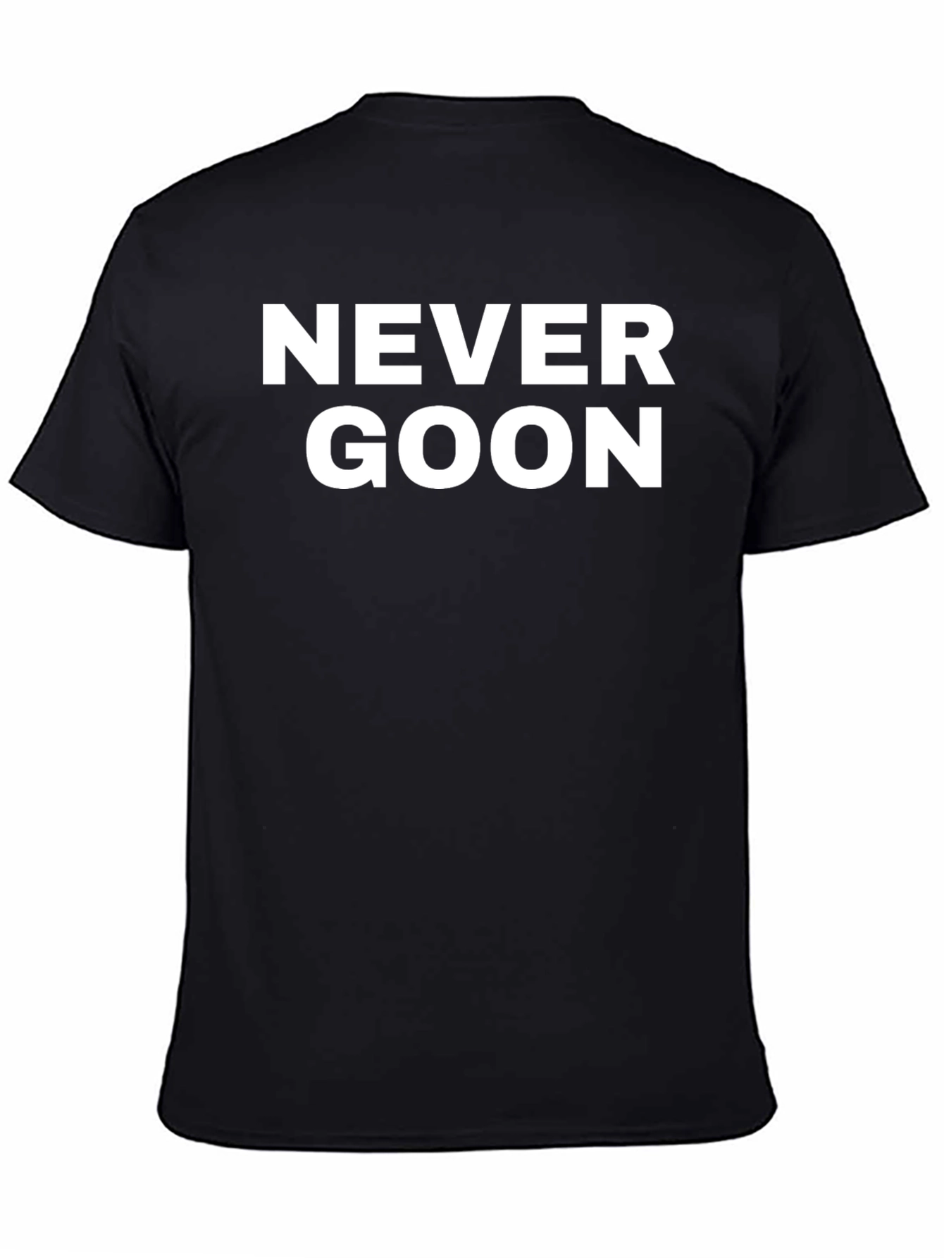 Never Goon Graphic Tee - Mens Black T-Shirt
