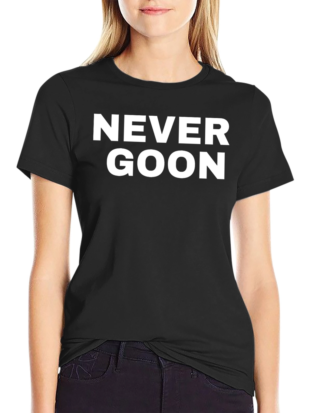 Never Goon Graphic Tee - Mens Black T-Shirt