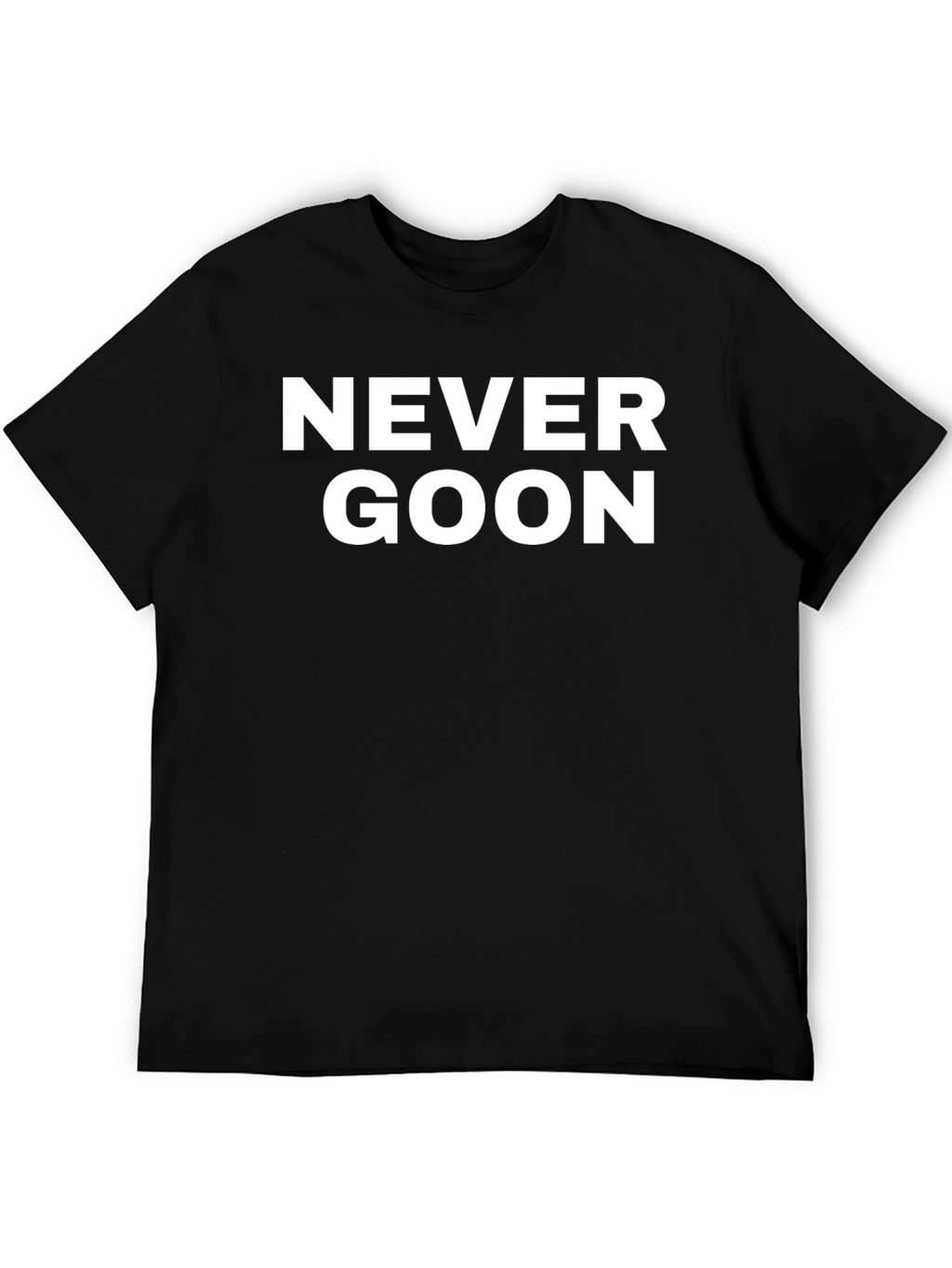 Never Goon Graphic Tee - Mens Black T-Shirt