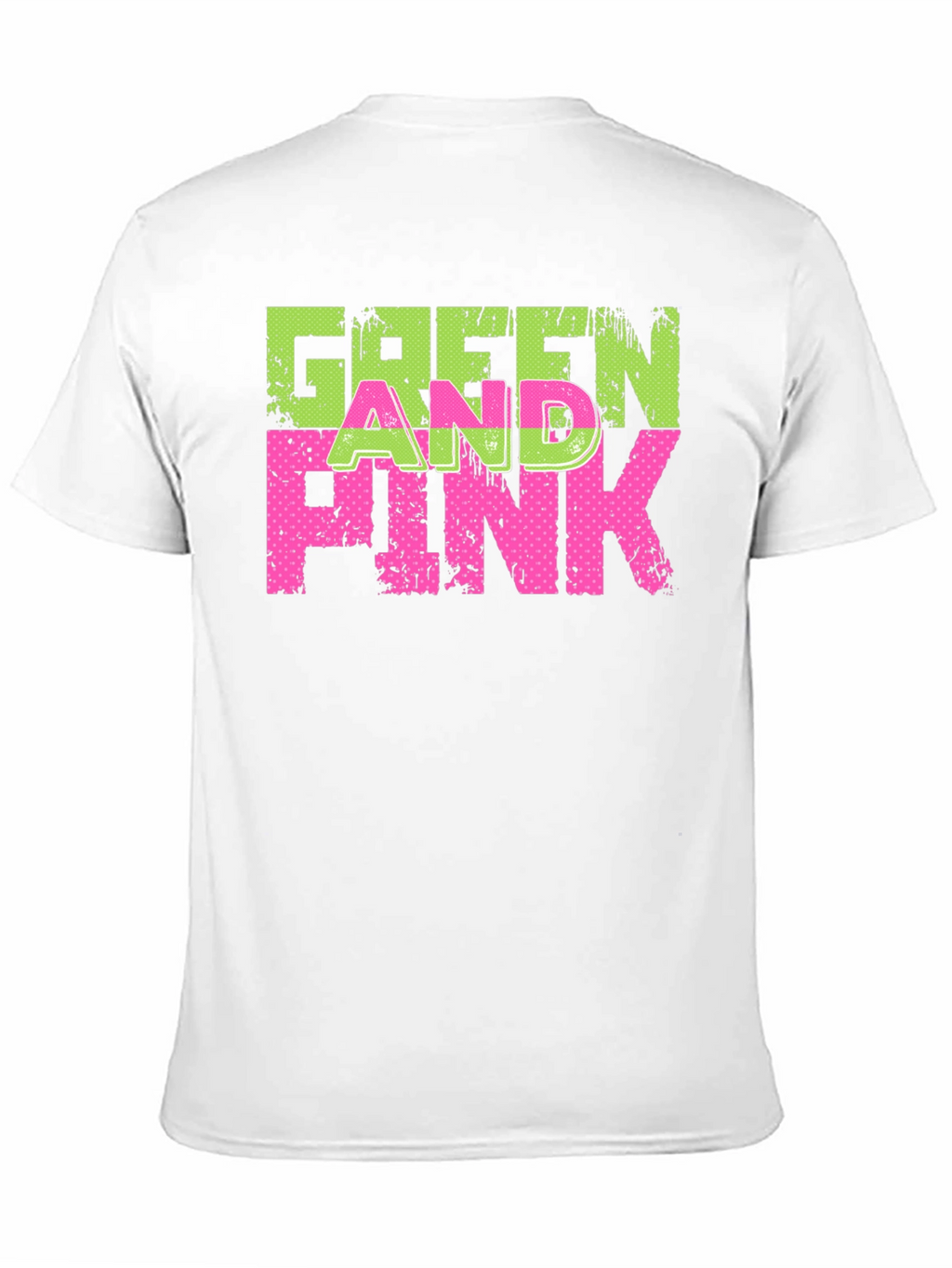 Green and Pink Graphic T-Shirt