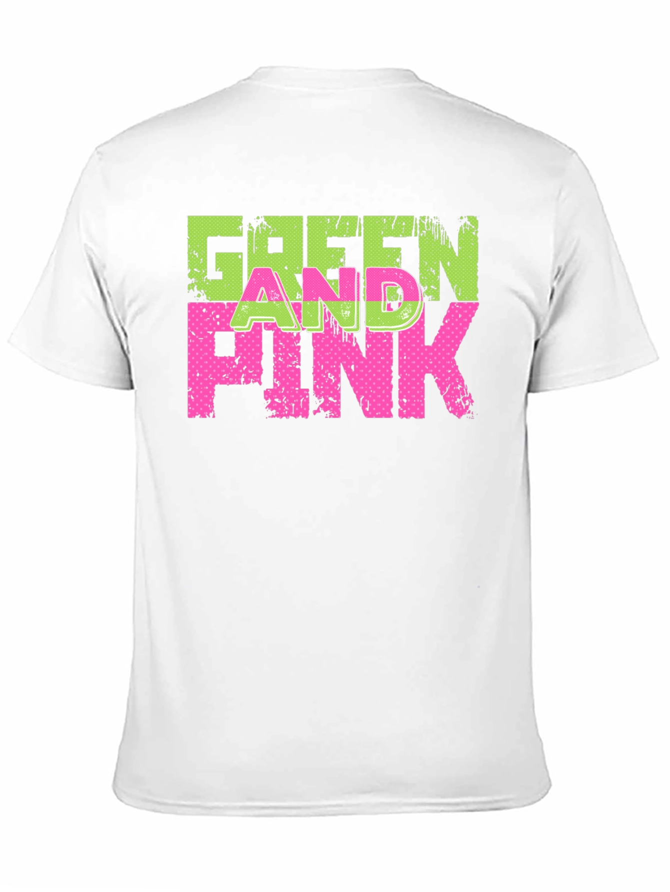 Green and Pink Graphic T-Shirt