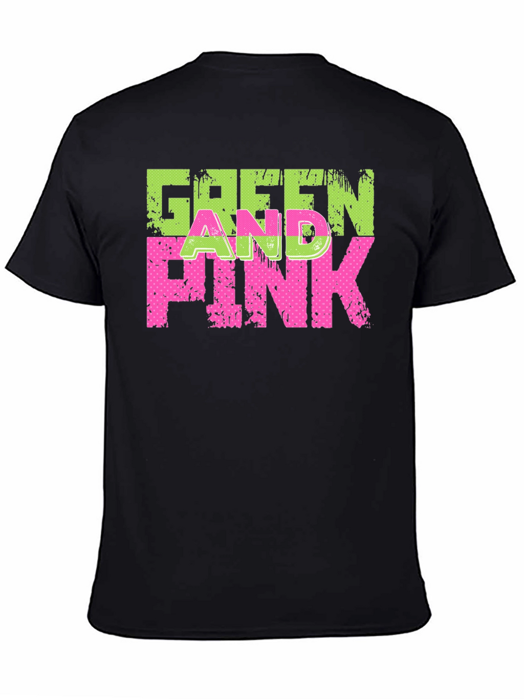 Green and Pink Graphic T-Shirt