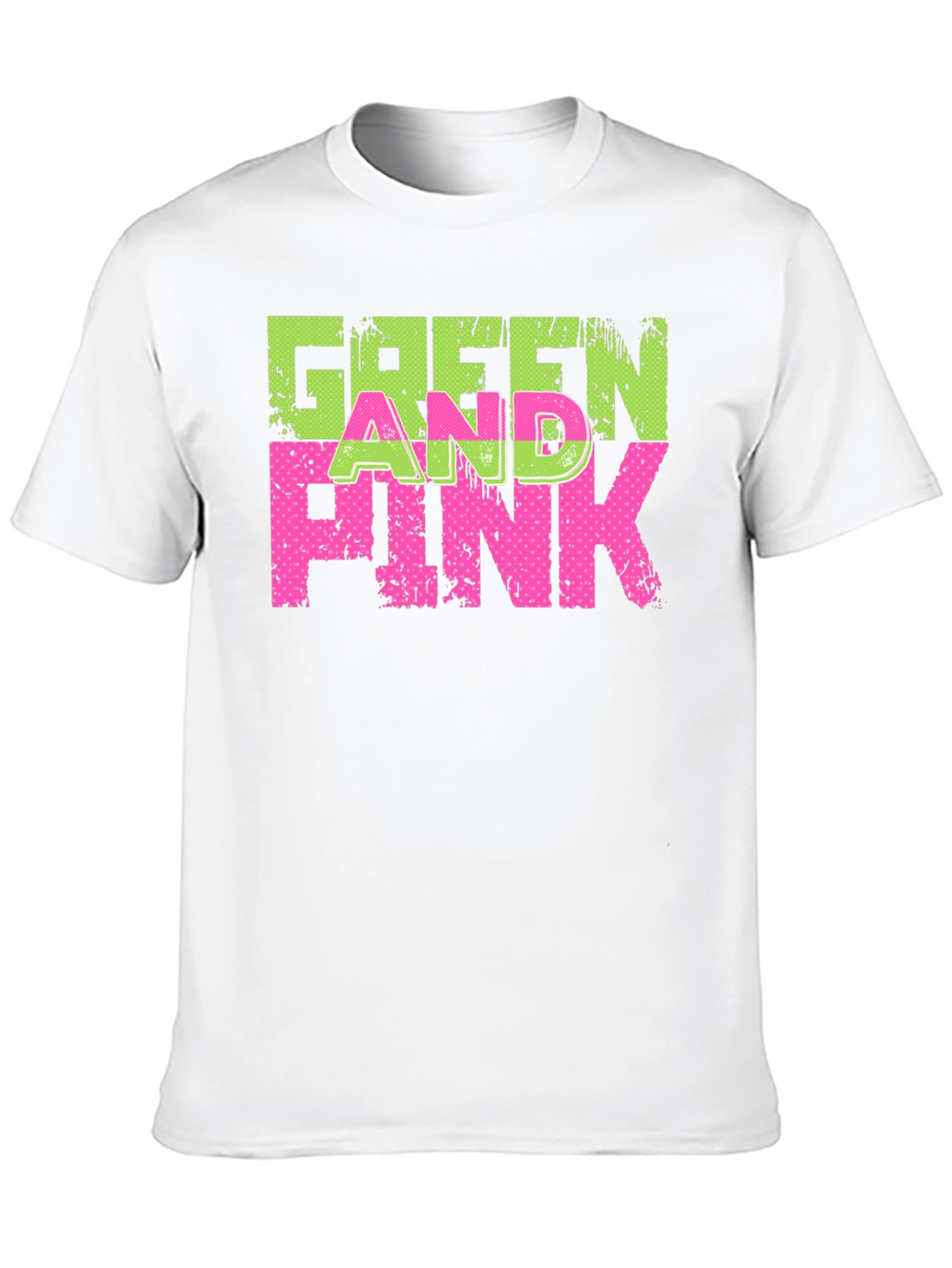 Green and Pink Graphic T-Shirt