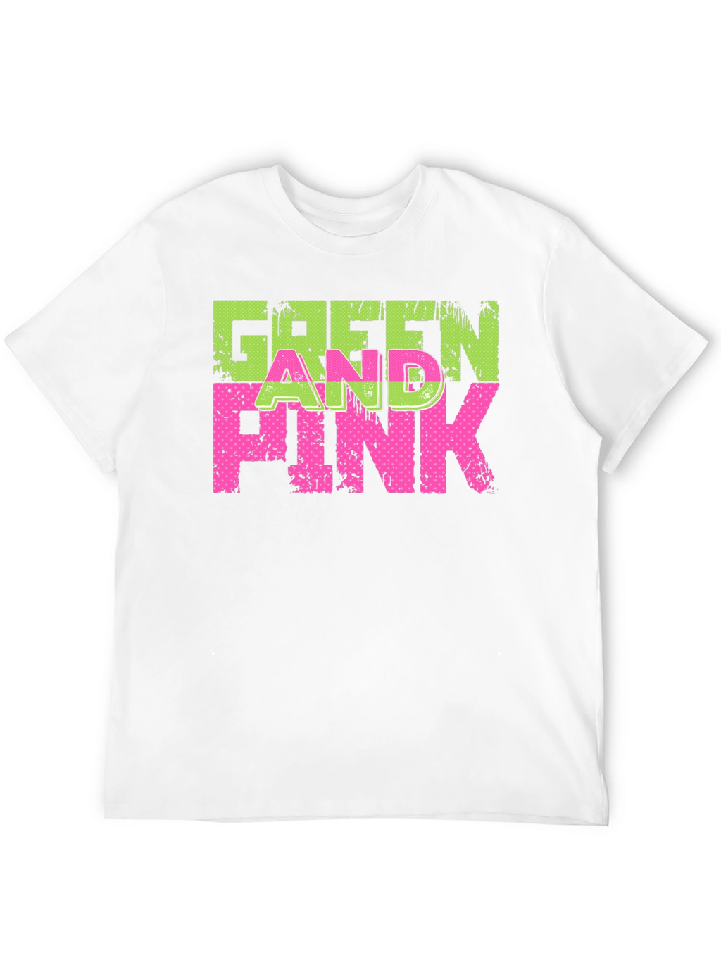Green and Pink Graphic T-Shirt