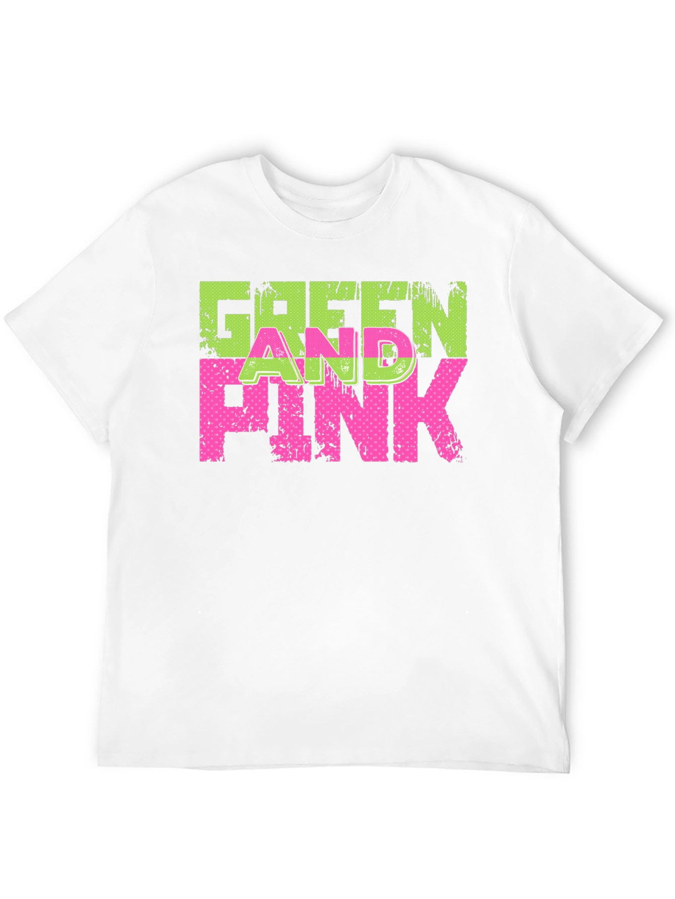 Green and Pink Graphic T-Shirt