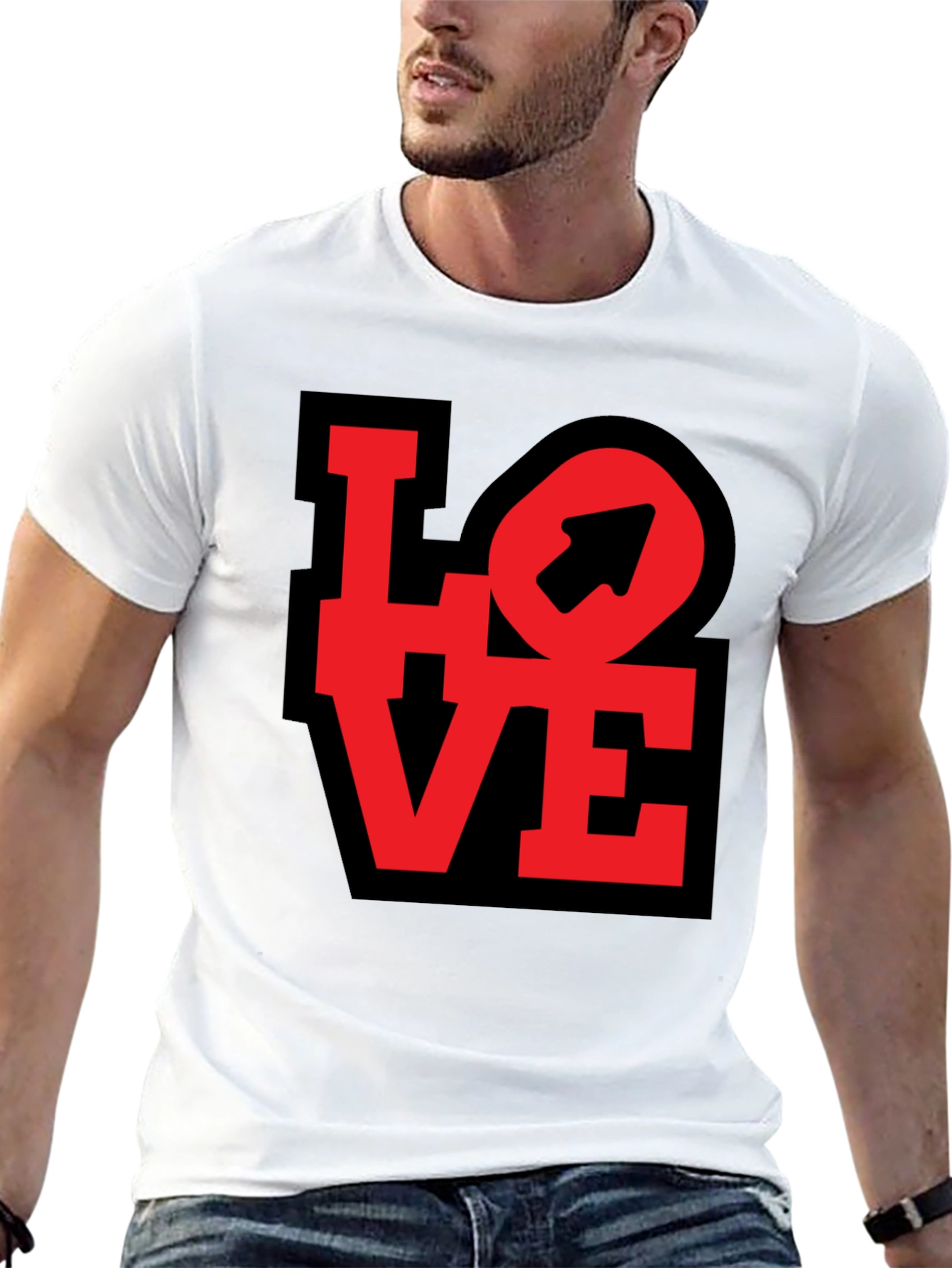 Love Arrow Graphic Tee - Unisex Casual Shirt