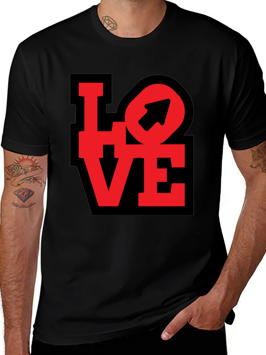 Love Arrow Graphic Tee - Unisex Casual Shirt