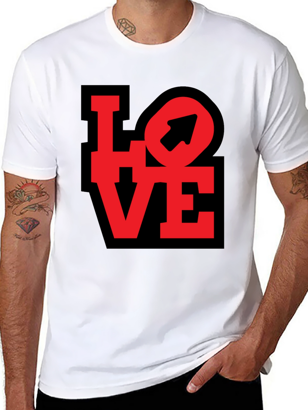 Love Arrow Graphic Tee - Unisex Casual Shirt
