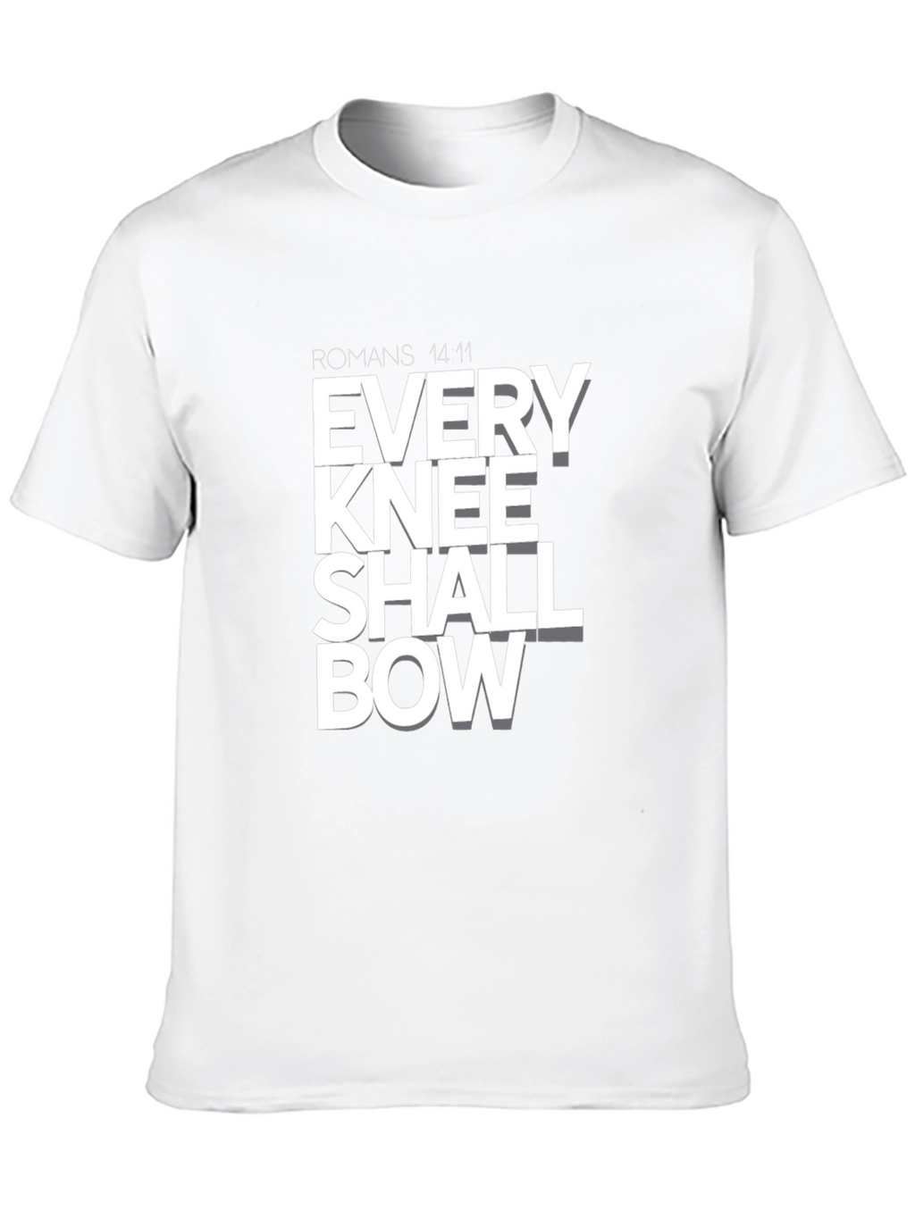 Every Knee Shall Bow T-Shirt - Religious Graphic Tee