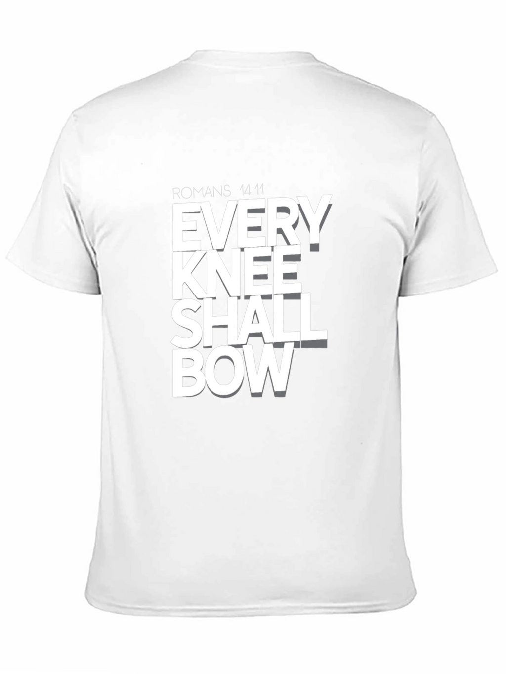 Every Knee Shall Bow T-Shirt - Religious Graphic Tee