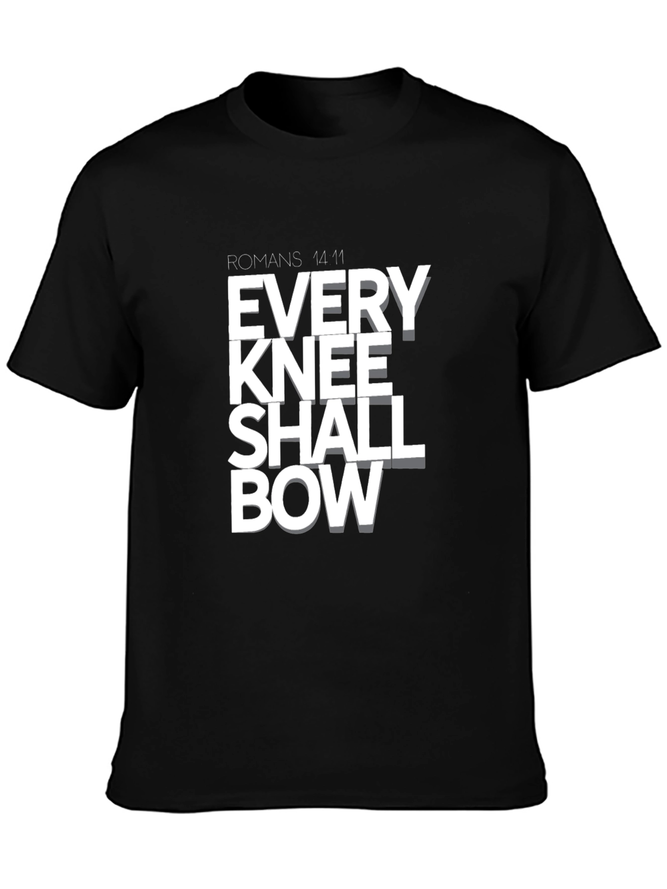 Every Knee Shall Bow T-Shirt - Religious Graphic Tee