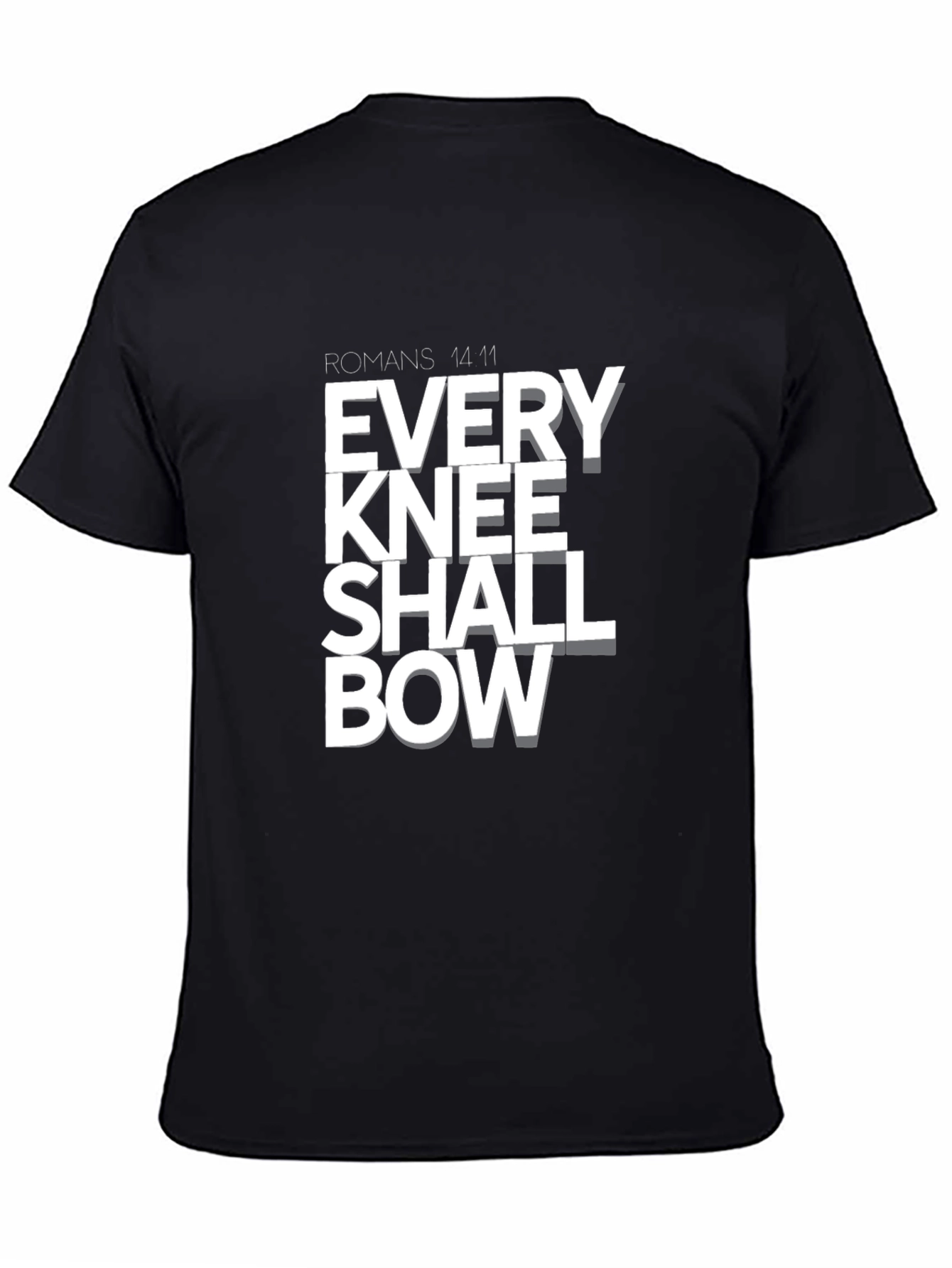 Every Knee Shall Bow T-Shirt - Religious Graphic Tee