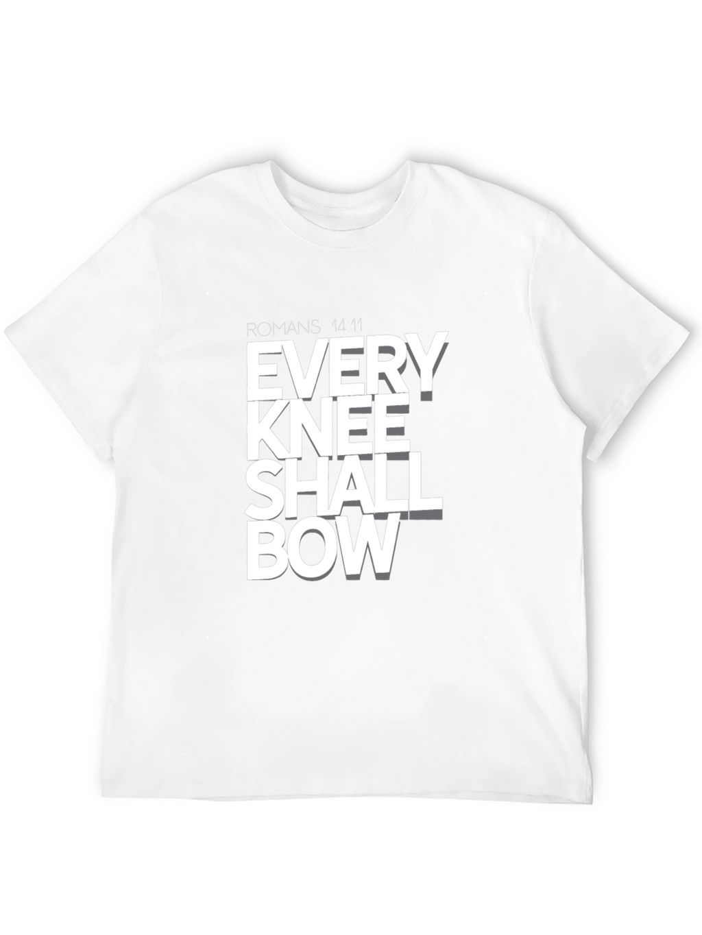 Every Knee Shall Bow T-Shirt - Religious Graphic Tee