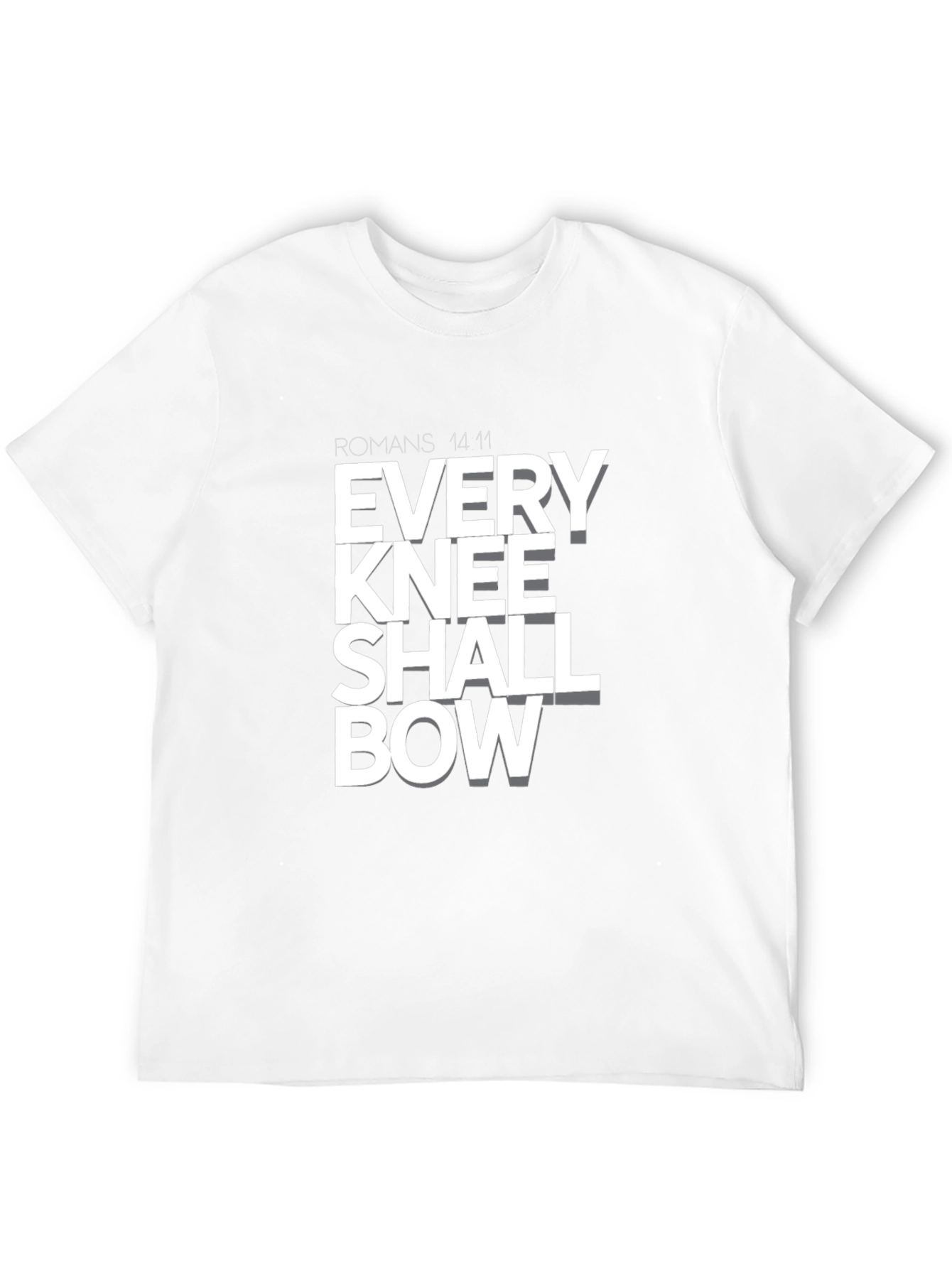 Every Knee Shall Bow T-Shirt - Religious Graphic Tee