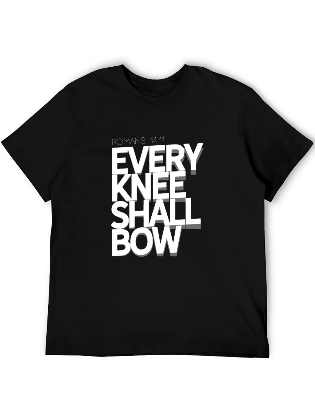 Every Knee Shall Bow T-Shirt - Religious Graphic Tee