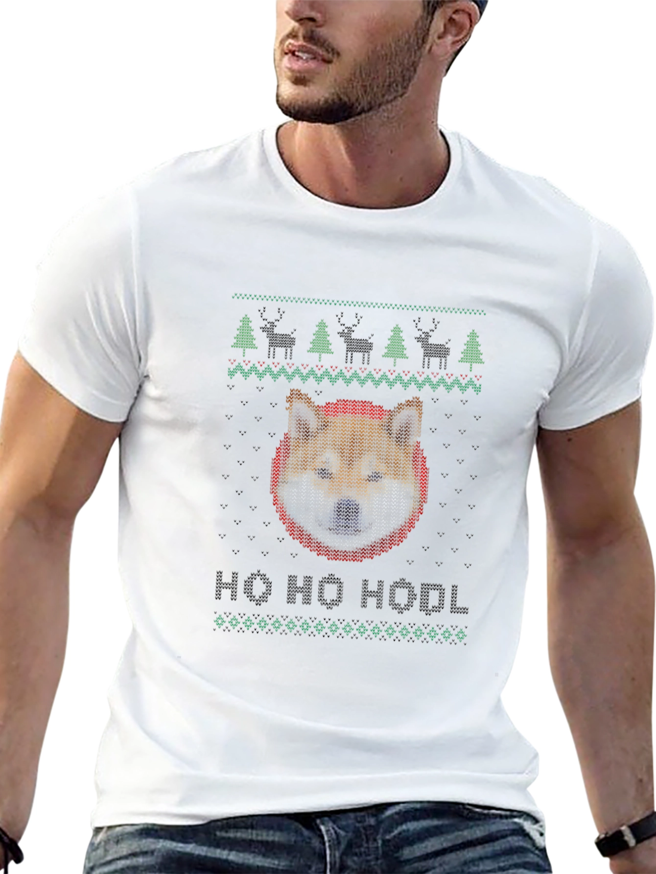Doge HODL Christmas Sweater T-Shirt