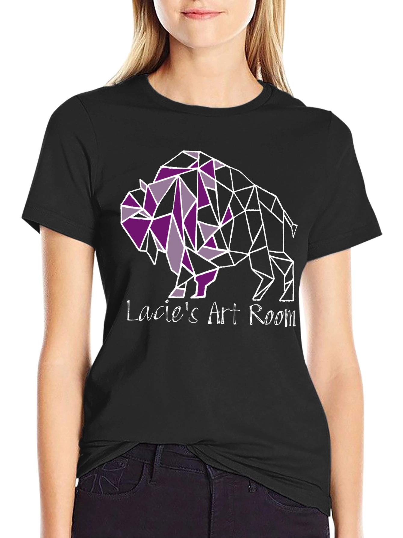 Geometric Buffalo Tee - Lacies Art Room T-Shirt
