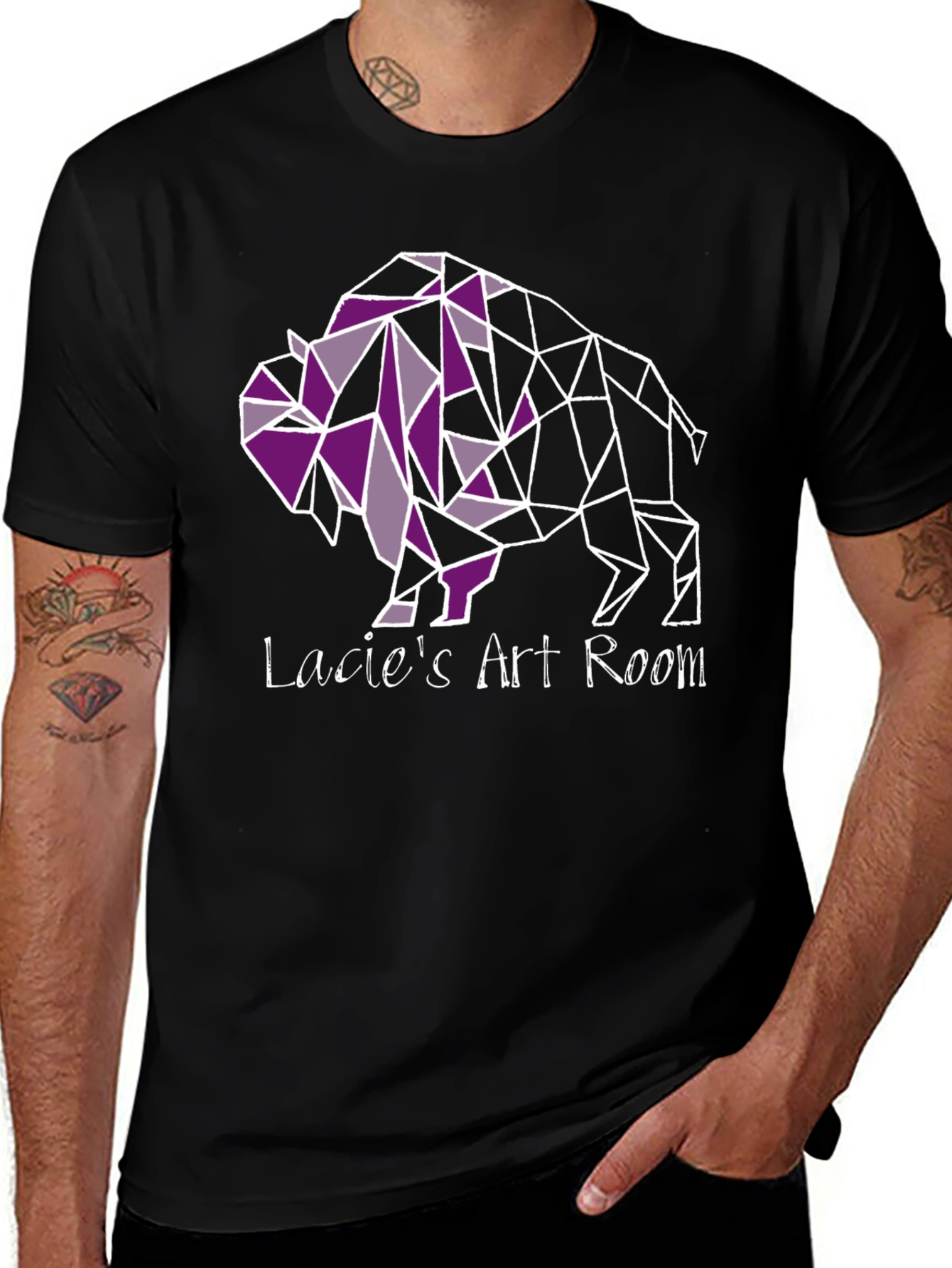 Geometric Buffalo Tee - Lacies Art Room T-Shirt
