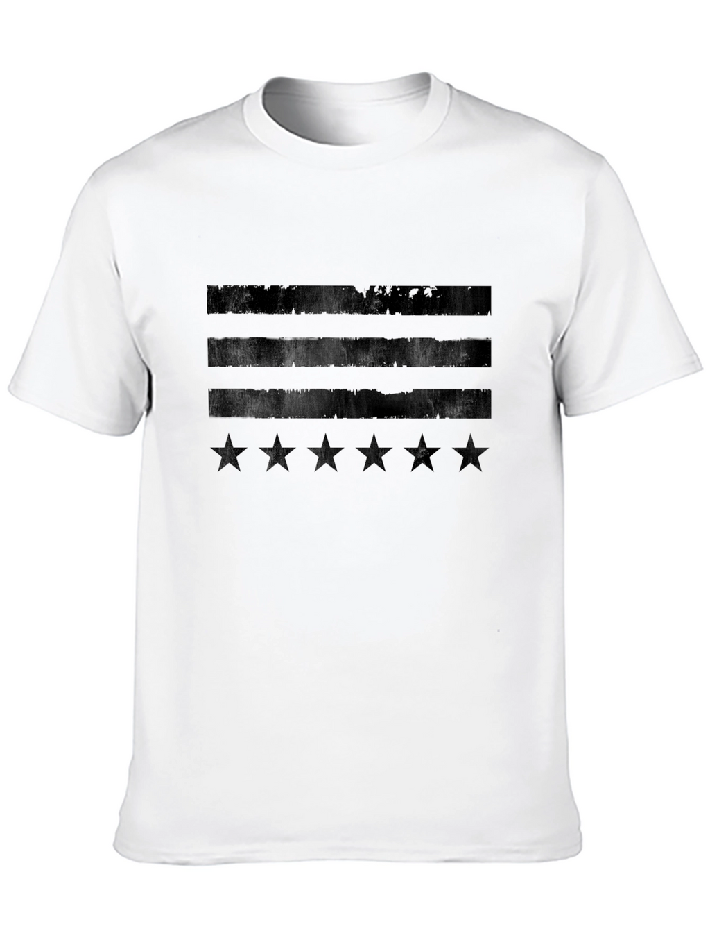 Distressed US Flag Stars & Stripes Graphic Tee