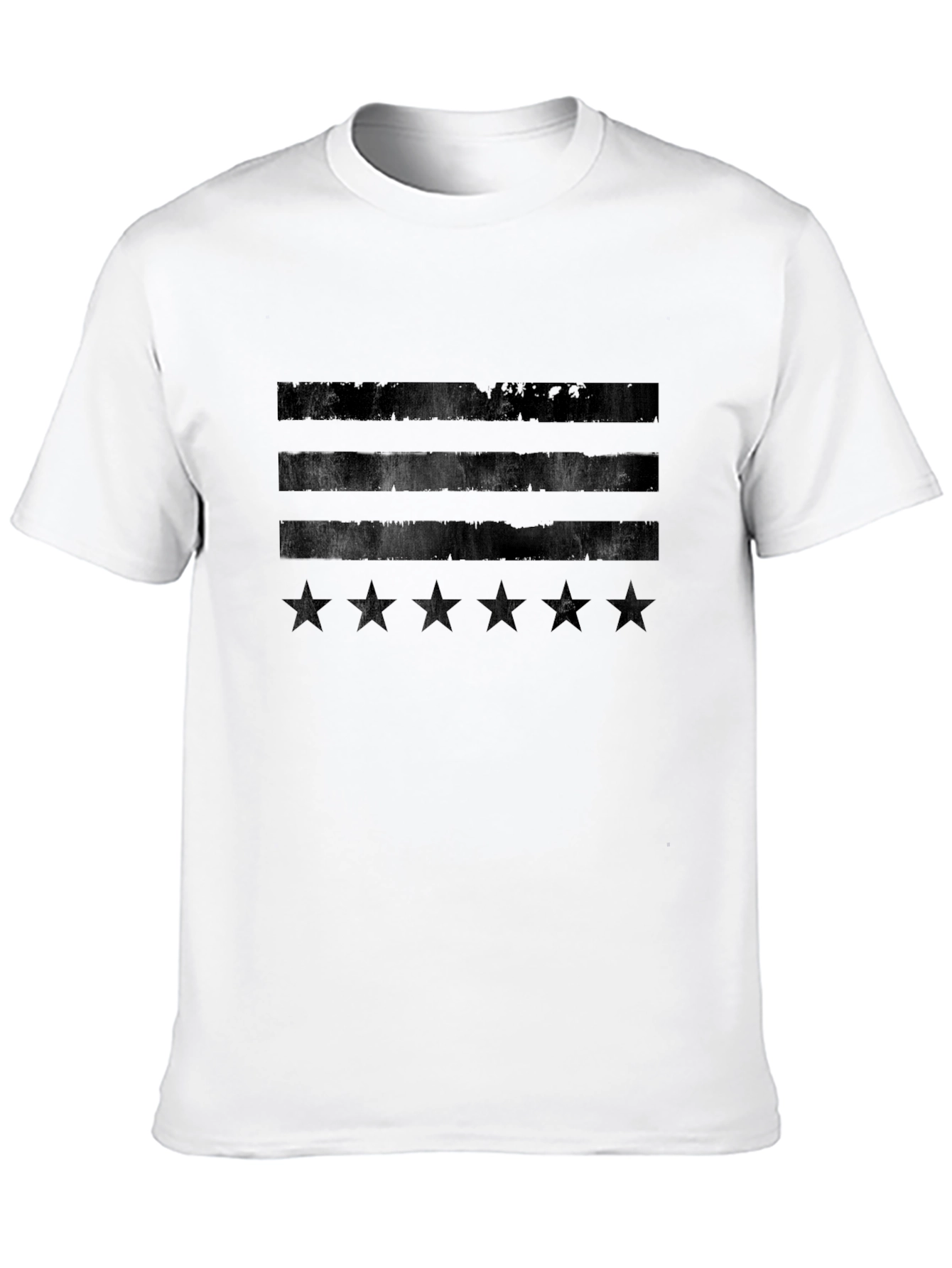 Distressed US Flag Stars & Stripes Graphic Tee