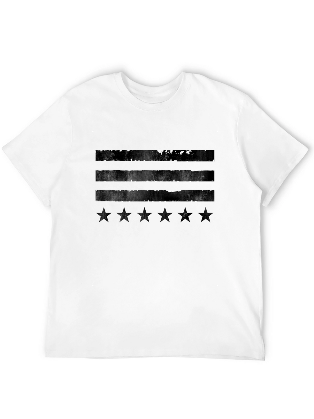 Distressed US Flag Stars & Stripes Graphic Tee