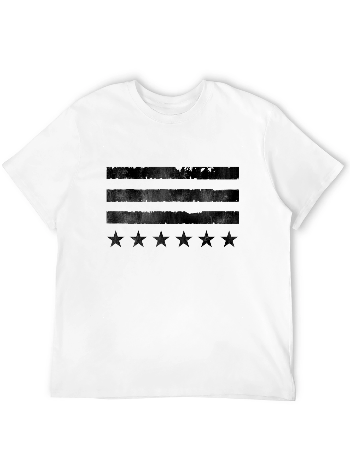 Distressed US Flag Stars & Stripes Graphic Tee