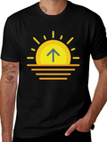 Sunrise Arrow T-Shirt - Modern Graphic Tee