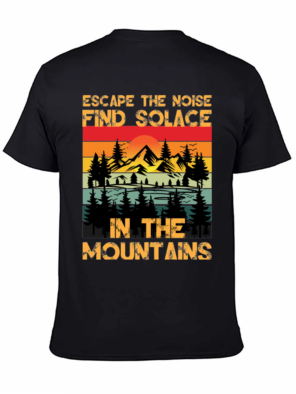 Escape the Noise Mountain Graphic Tee