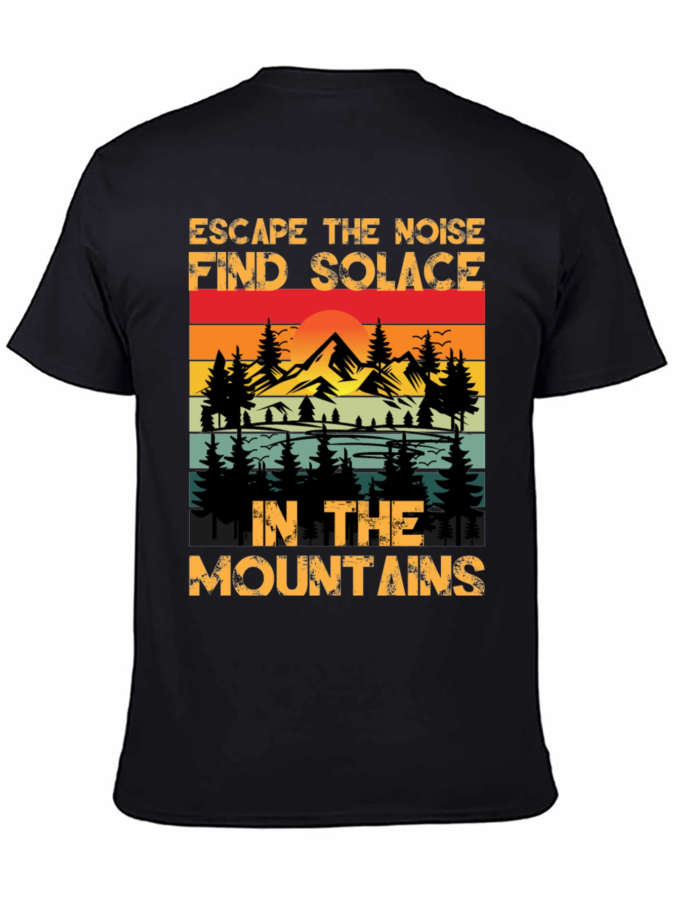 Escape the Noise Mountain Graphic Tee