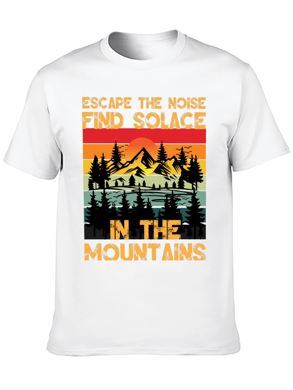Escape the Noise Mountain Graphic Tee
