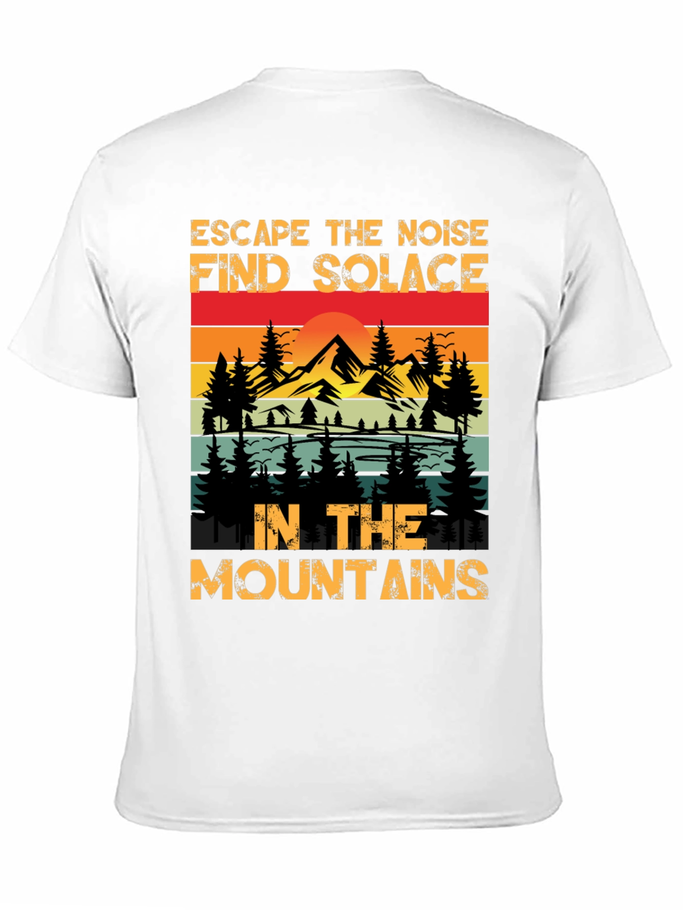 Escape the Noise Mountain Graphic Tee