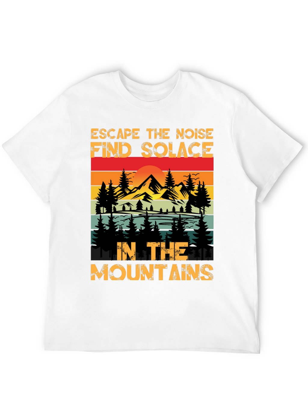 Escape the Noise Mountain Graphic Tee