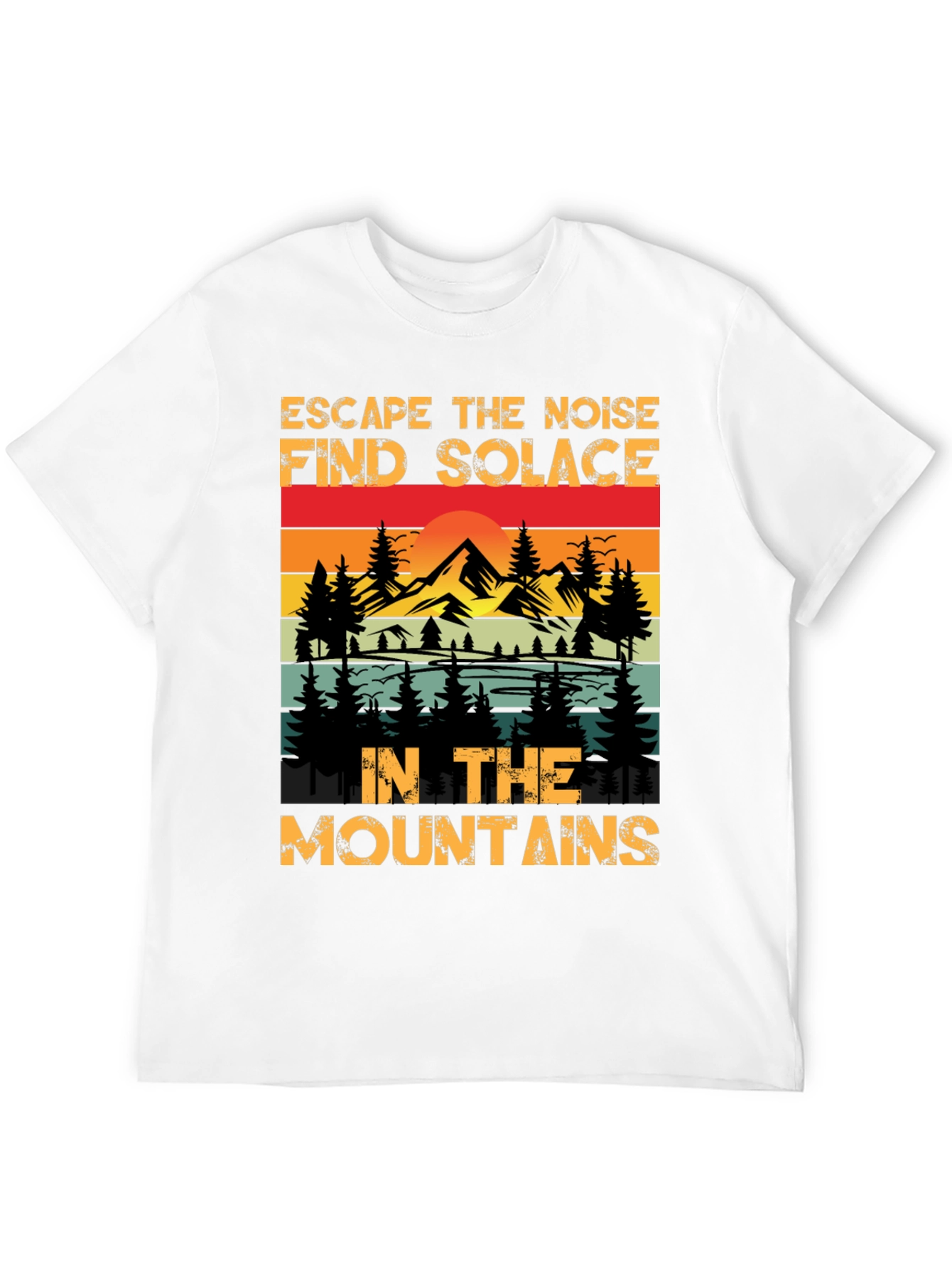 Escape the Noise Mountain Graphic Tee